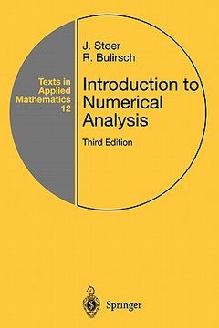 portada introduction to numerical analysis (in English)