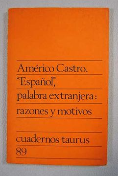 portada Español, palabra extranjera: razones y motivos