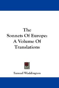 portada the sonnets of europe: a volume of translations