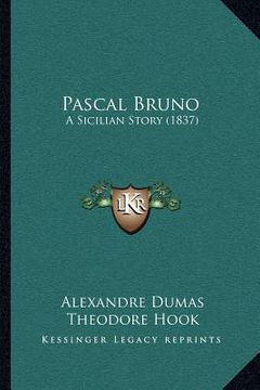 portada pascal bruno: a sicilian story (1837)