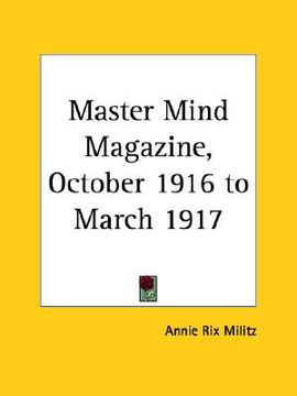 portada master mind magazine, october 1916 to march 1917 (en Inglés)