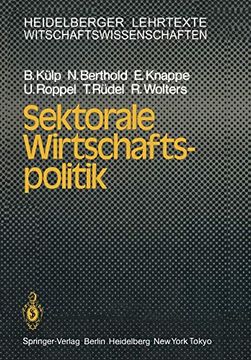 portada Sektorale Wirtschaftspolitik (en Alemán)