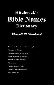 portada hitchcock's bible names dictionary (en Inglés)