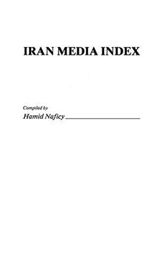 portada Iran Media Index (Bibliographies and Indexes in World History) (en Inglés)