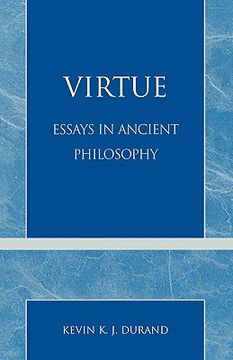portada virtue: essays in ancient philosophy (in English)