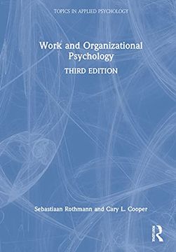 portada Work and Organizational Psychology (Topics in Applied Psychology) (en Inglés)