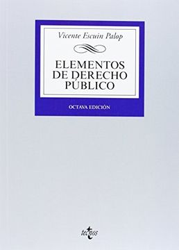 portada Elementos De Derecho Público (derecho - Biblioteca Universitaria De Editorial Tecnos)