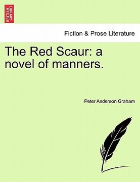 portada the red scaur: a novel of manners. (en Inglés)