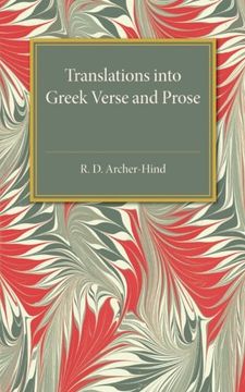 portada Translations Into Greek Verse and Prose (in English)