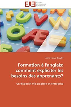portada Formation A L'Anglais: Comment Expliciter Les Besoins Des Apprenants?