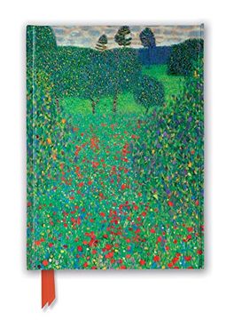 portada Gustav Klimt: Poppy Field (Foiled Journal) (Flame Tree Nots) (en Inglés)