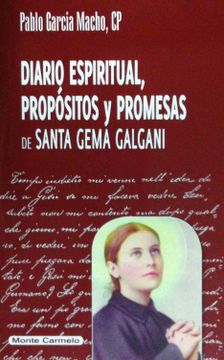 portada Diario Espritual, Propósitos y Promesas de Santa Gema Galgani