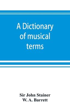 portada A dictionary of musical terms (in English)