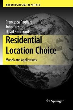 portada residential location choice: models and applications (en Inglés)