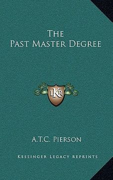 portada the past master degree (en Inglés)