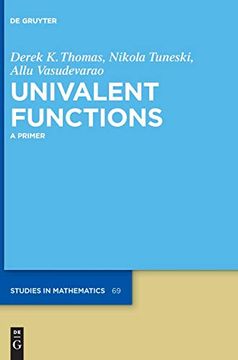 portada Univalent Functions: A Primer (de Gruyter Studies in Mathematics) (in English)