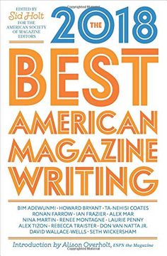 portada The Best American Magazine Writing 2018 (en Inglés)