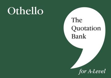 portada The Quotation Bank: Othello A-Level Revision and Study Guide for English Literature (en Inglés)