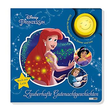 portada Disney Prinzessin: Zauberhafte Gutenachtgeschichten: Pappbilderbuch mit Licht (en Alemán)