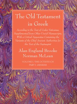 portada The Old Testament in Greek, Volume I The Octateuch, Part I Genesis (en Inglés)