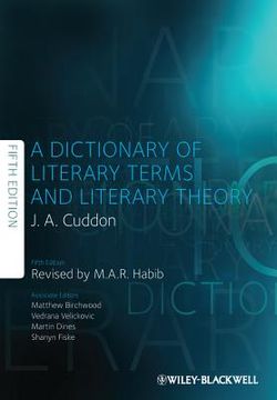 portada dictionary of literary terms and literary theory (in English)