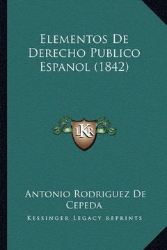 portada Elementos de Derecho Publico Espanol (1842)
