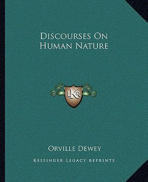 portada discourses on human nature (in English)