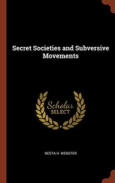 portada Secret Societies and Subversive Movements (en Inglés)