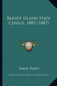 portada rhode island state census, 1885 (1887) (en Inglés)