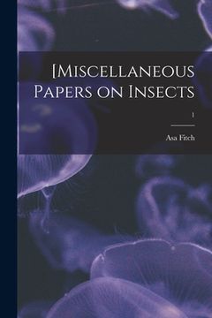 portada [Miscellaneous Papers on Insects; 1 (in English)