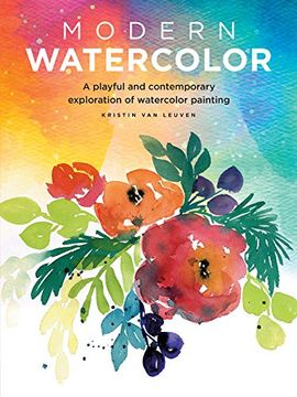portada Modern Watercolor: A Playful and Contemporary Exploration of Watercolor Painting (Modern Series) (en Inglés)