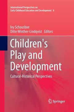 portada Children's Play and Development: Cultural-Historical Perspectives (en Inglés)