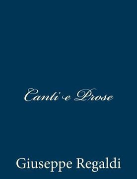 portada Canti e Prose (en Italiano)