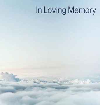 portada Memorial Guest Book (Hardback cover): Memory book, comments book, condolence book for funeral, remembrance, celebration of life, in loving memory fune (in English)