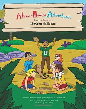 portada Alpha-Mania Adventures: The Great Riddle Race: A Sound Manipulation Book: Volume 5 (Pirates)