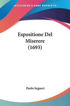 portada Espositione Del Miserere (1693) (en Italiano)