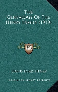 portada the genealogy of the henry family (1919) (in English)