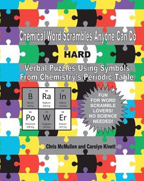 portada chemical word scrambles anyone can do (hard) (en Inglés)