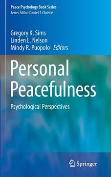 portada Personal Peacefulness: Psychological Perspectives (en Inglés)