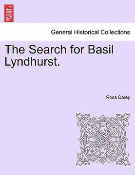 portada the search for basil lyndhurst. (en Inglés)