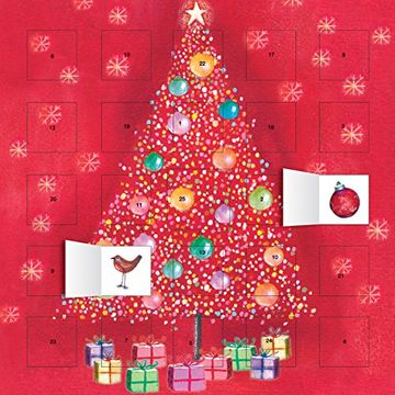 portada Bauble Tree advent calendar (with stickers) (Flame Tree Publishing)
