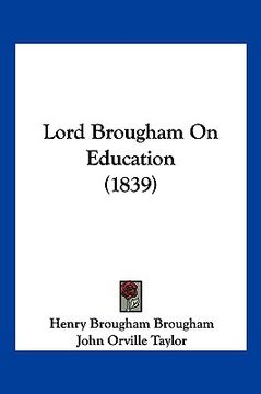 portada lord brougham on education (1839)