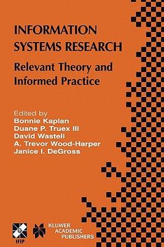 portada information systems research: relevant theory and informed practice (en Inglés)
