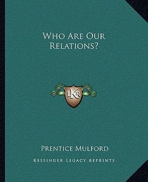 portada who are our relations? (en Inglés)
