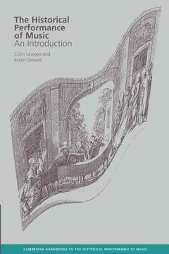 portada The Historical Performance of Music Paperback: An Introduction (Cambridge Handbooks to the Historical Performance of Music) 