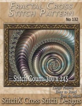 portada Fractal Cross Stitch Pattern - No. 132
