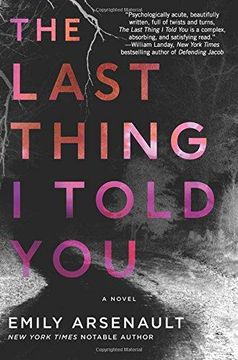 portada The Last Thing i Told You: A Novel (en Inglés)