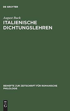portada Italienische Dichtungslehren (Beihefte zur Zeitschrift f r Romanische Philologie) (en Alemán)