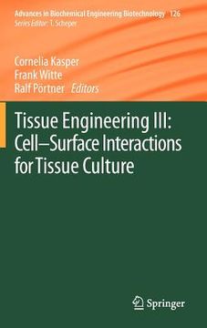 portada tissue engineering iii (en Inglés)