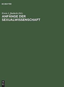 portada Anfänge der Sexualwissenschaft (en Alemán)